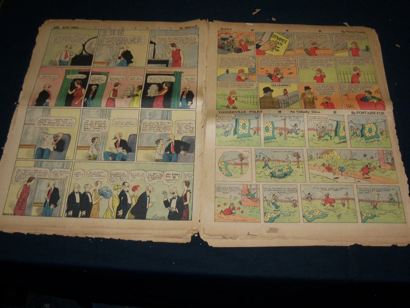 1928-1932 ST. LOUIS POST DISPATCH COLOR COMIC FRONT PAGES LOT OF 29 - NTL 82J