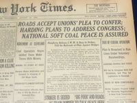 1922 AUGUST 16 NEW YORK TIMES - ROADS ACEPT UNIONS' PLEA TO CONFER - NT 8374