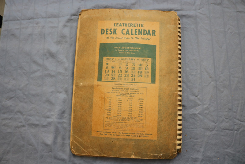 1957 AMERICA'S GREATEST LINE NATIONAL CALENDARS SAMPLE BOOK - KD 9583