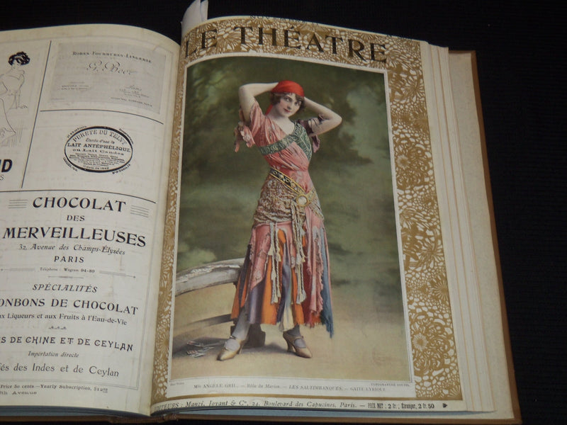 1913 JULY-DECEMBER LE THEATRE MAGAZINE BOUND VOLUME - 12 ISSUES - KD 2278E