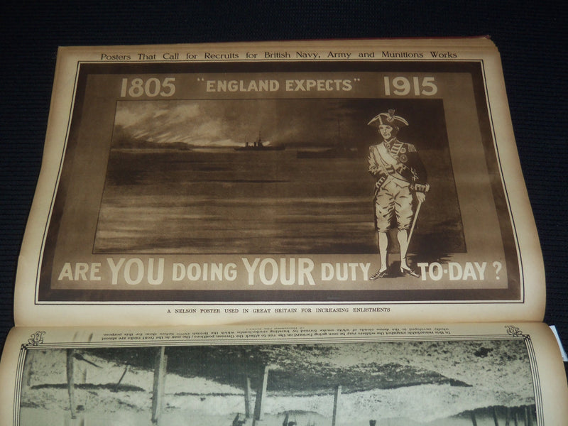 1916 PHOTOGRAPHIC HISTORY OF GREAT EUROPEAN WAR IN GRAVURE VOLUME - KD 4675A