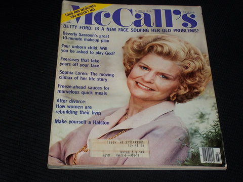 1979 MARCH MCCALL'S MAGAZINE - BETTY FORD FRONT COVER - E 727