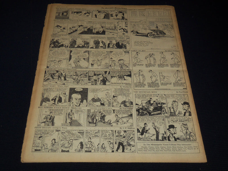 1939 SEPTEMBER 23 MINNEAPOLIS MORNING TRIBUNE - ARMIES SHIFT WEST FRONT- NT 9539