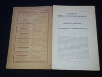 1937-1938 ANNALES MEDICO-PSYCHOLOGIQUES MAGAZINE LOT OF 6 - WR 277