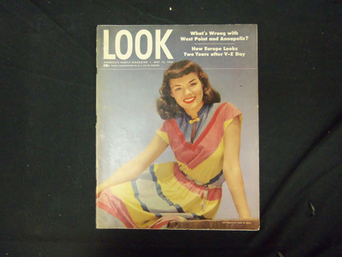 1947 MAY 13 LOOK MAGAZINE - GREAT COVER, PHOTOS & ADS - ST 2806