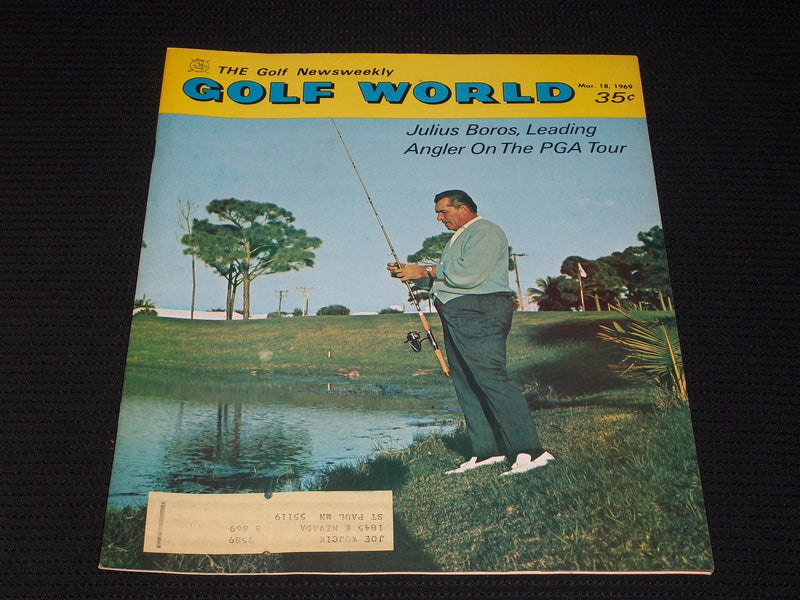 1969 MARCH 18 GOLF WORLD MAGAZINE - JULIUS BOROS FRONT COVER - E 6498