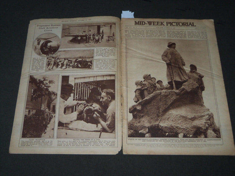 1921 OCTOBER 20 MID-WEEK PICTORIAL MAGAZINE SECTION - WORLD SERIES - J 3251