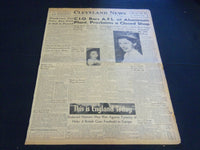 1941 AUG 5 CLEVELAND NEWS NEWSPAPER - C. I. O BARS A. F. L AT ALUMINUM - NT 7400
