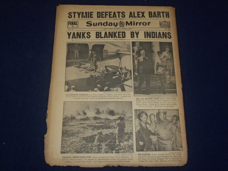 1945 JUN 3 NEW YORK SUNDAY MIRROR - SEE 25 PERCENT CUT IN CANNED FOODS - NP 1797