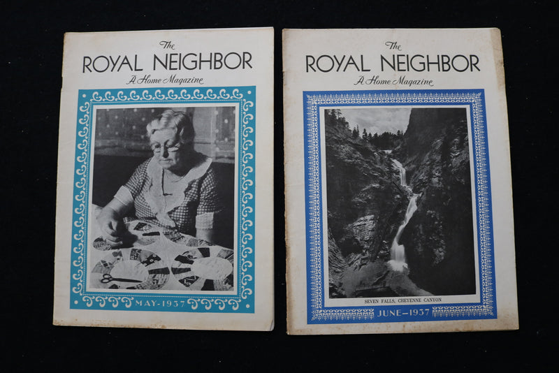 1932-1949 THE ROYAL NEIGHBOR - A HOME - MAGAZINE - LOT OF 37 - O 3709