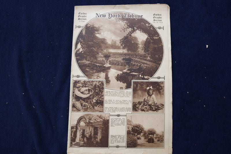 1924 FEB 10 NY TRIBUNE GARDEN GRAPHIC SECTION- PEARL WHITE-ELSIE JANIS - NP 8757