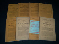 1932-1936 ARCHIVO DI RADIOLOGIA MAGAZINE LOT OF 22 - ITALIAN - NICE ADS- KD 2994