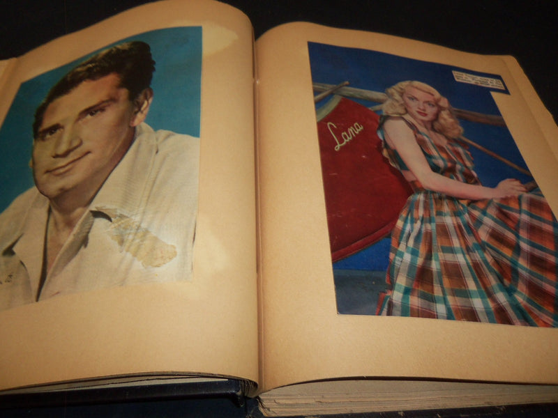 HOLLYWOOD MOVIE STARS SCRAPBOOK - PECK - AUTRY - GREAT PHOTOS - 28A