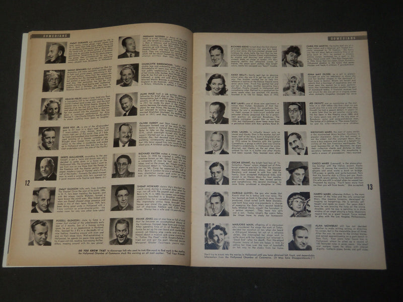 1942 HOLLYWOOD WHO'S WHO MOVIE MAGAZINE - SHIRLEY TEMPLE COVER - M 278