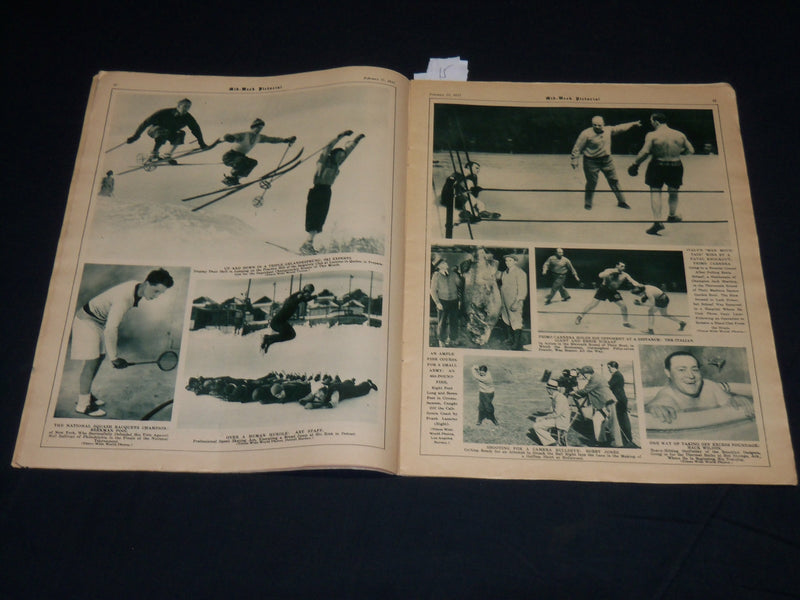 1933 FEBRUARY 25 MID-WEEK PICTORIAL MAGAZINE SECTION - HOOVER - GEHRIG - NP 4526