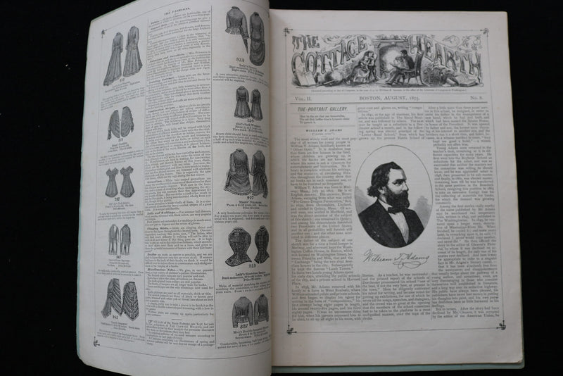 1875 THE COTTAGE HEARTH MAGAZINE - LOT OF 6 - K 2791