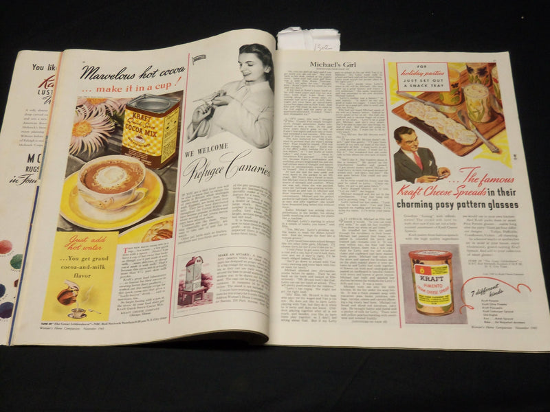 1941 NOVEMBER WOMAN'S HOME COMPANION MAGAZINE - BEAUTIFUL FRONT COVER - F 567J