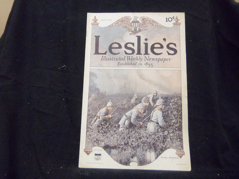 1915 APRIL 22 LESLIE'S WEEKLY MAGAZINE - BRAVEST ARE THE TEMDEREST - ST 1320