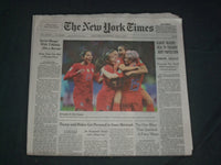 2019 JUNE 12 NEW YORK TIMES - U.S. WOMEN'S SOCCER TEAM WINS 13-0 IN WORLD CUP