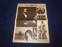 1929 FEB 10 NEW YORK HERALD TRIBUNE GRAVURE SECTION - LINCOLN PORTRAIT - NP 4991