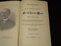 1905-1906 NEW JERSEY GRAND LODGE PROCEEDINGS BOUND VOLUMES LOT OF 2 - KD 4583R