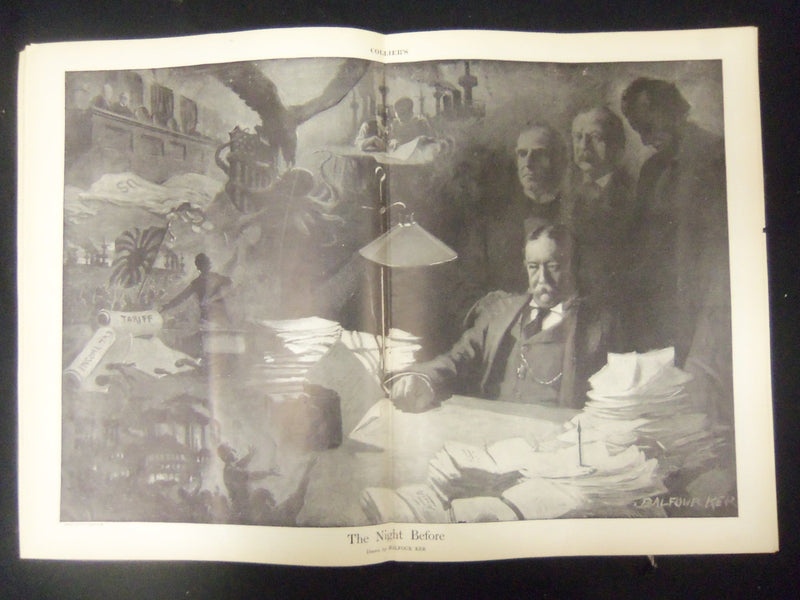 1909 MARCH 6 COLLIER'S MAGAZINE - GREAT ILLUSTRATIONS, ARTICLES & ADS - ST 3918