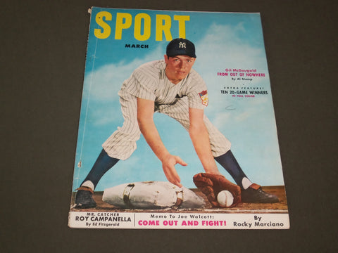 1952 MARCH SPORT MAGAZINE - GIL MCDOUGALD - SP 9730