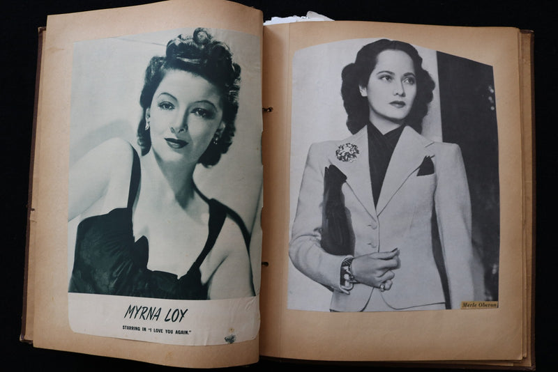 1930'S MOVIE STARS SCRAPBOOK - BETTE DAVIS - GARY COOPER - E 24876