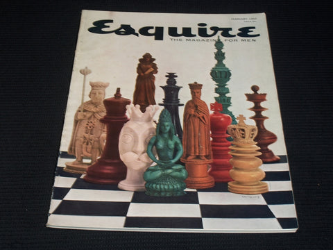1957 FEBRUARY ESQUIRE MAGAZINE NICE COVER & MEN'S FASHION - E 4322