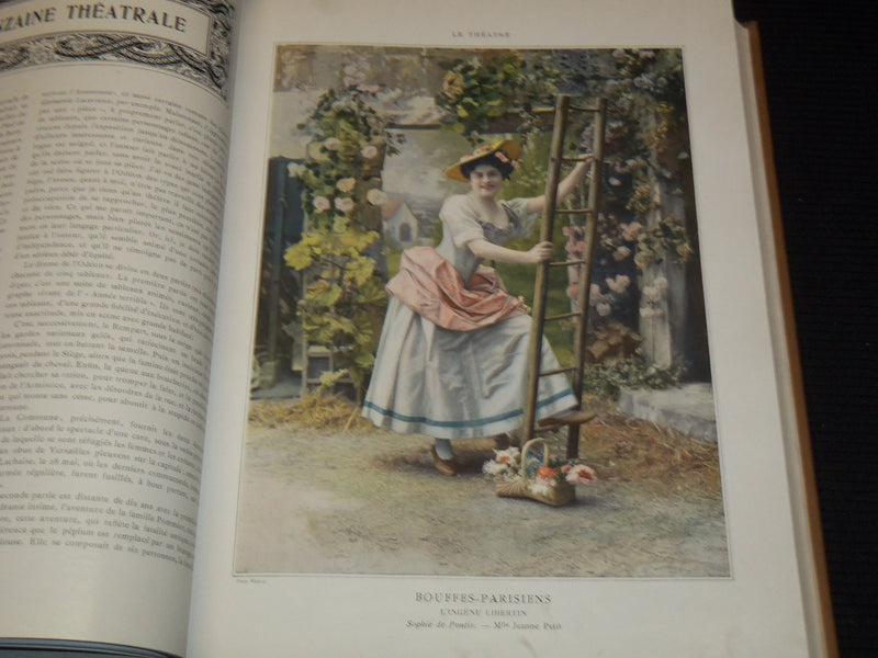 1908 JANUARY-JUNE LE THEATRE MAGAZINE BOUND VOLUME - 12 ISSUES - KD 2278B