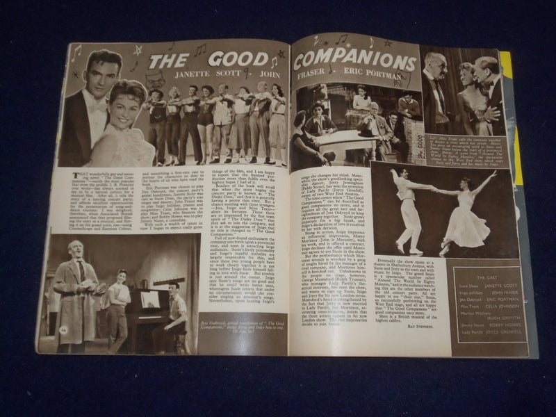 1957 APRIL FILM REVIEW MAGAZINE - JANETTE SCOTT - THE GOOD COMPANIONS - J 9687