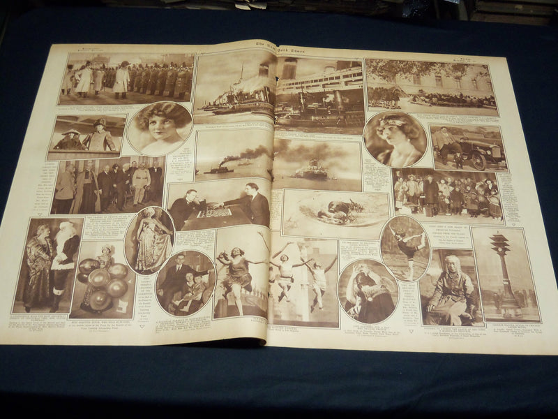 1923 DECEMBER NEW YORK TIMES PICTURE SECTION - ENGLISH BEAUTIES - NT 8889
