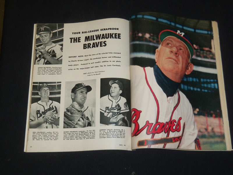 1955 SEPTEMBER SPORT MAGAZINE - DUKE SNIDER COVER - SP 8518