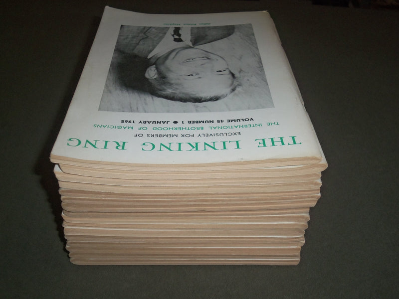 1965-1966 THE LINKING RING MAGAZINE LOT OF 16 - MAGICIANS - NICE COVERS - O 1409