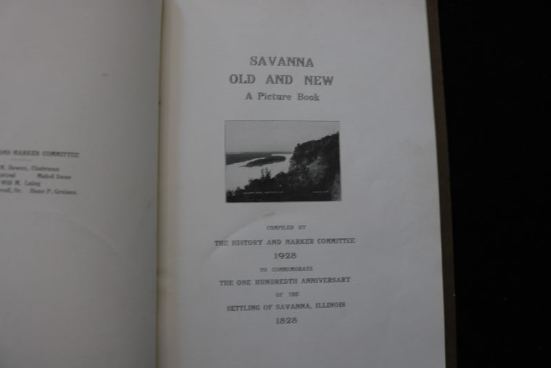 1928 SAVANA OLD AND NEW PICTURE BOOK - ILLINOIS - SOFTCOVER BOOK - K 2883