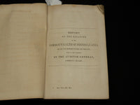 1845 PENNSYLVANIA HEADS OF DEPARTMENTS EXECUTIVE DOCUMENT REPORT - KD 6497