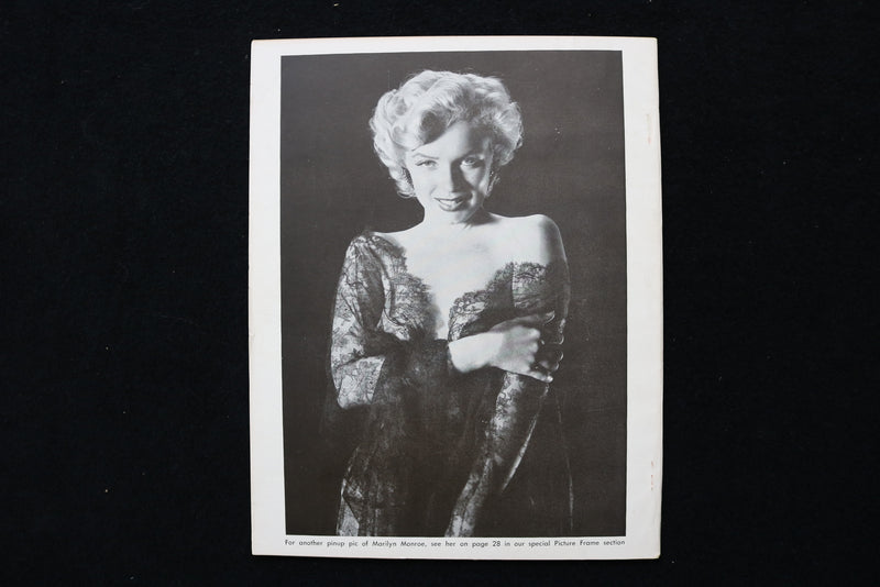 1961 MARCH NEW STAR ALBUM MAGAZINE - MARILYN MONROE BACK COVER & INSIDE- E 24374