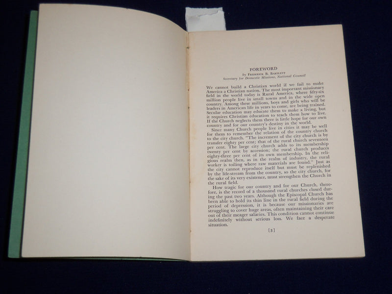 1937 FORWARD INTO RURAL AMERICA SOFTCOVER BOOK BY MARGARET W. TEAGUE - K 512