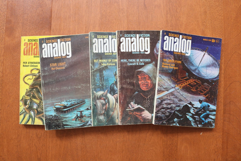 1962-1990 ANALOG SCIENCE FICTION DIGEST MAGAZINE - LOT OF 45 - O 3934