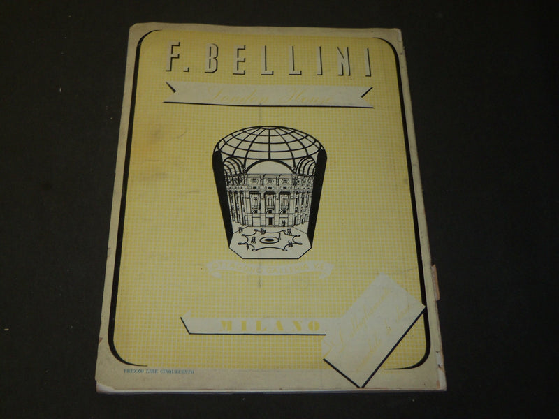 1949 NOVEMBER 15 LA SCALA RIVISTA DELL'OPERA #1 MAGAZINE - SIGNED - J 3795