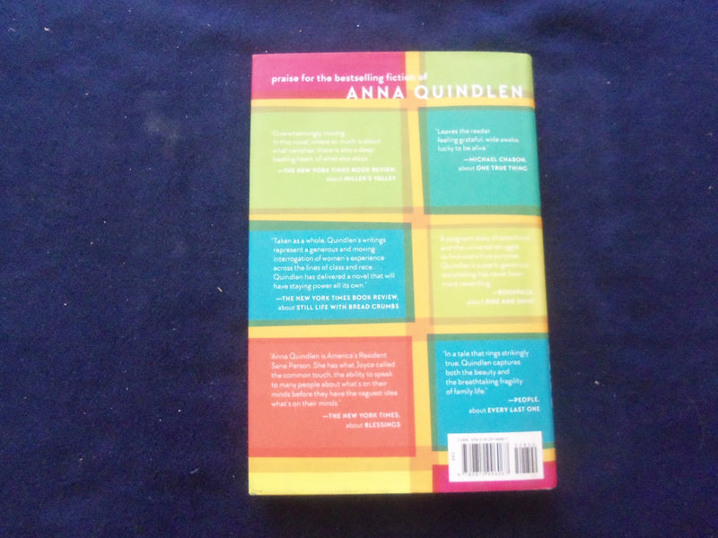 2018 ALTERNATE SIDE HARDCOVER BOOK - AUTOGRAPHED BY ANNA QUINDLEN - KD 8512