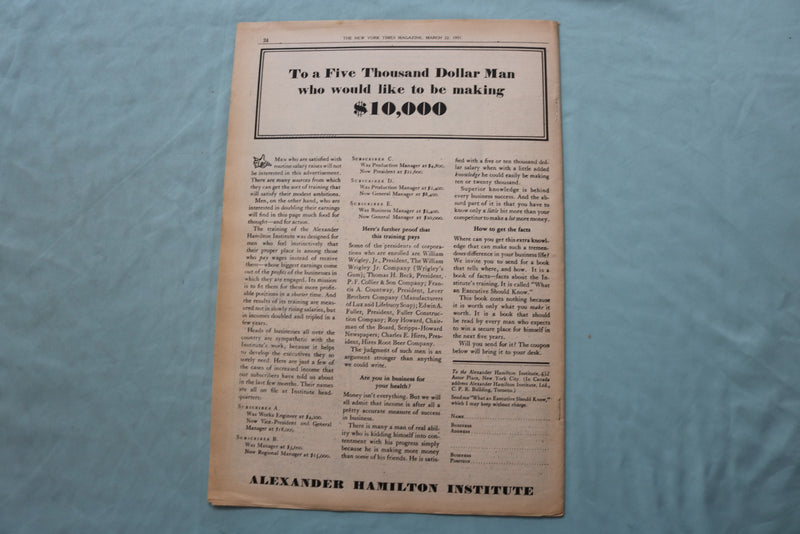 1931 MARCH 22 THE NEW YORK TIMES MAGAZINE SECTION - G. K. CHETERTON - NP 9107