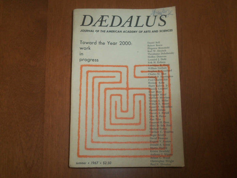 1967 SUMMER DAEDALUS - TOWARD THE YEAR 2000 - KD 6697