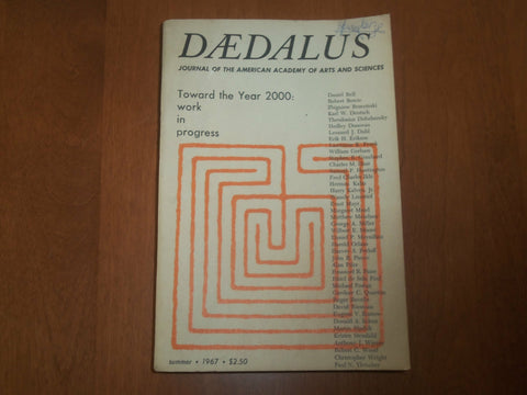 1967 SUMMER DAEDALUS - TOWARD THE YEAR 2000 - KD 6697