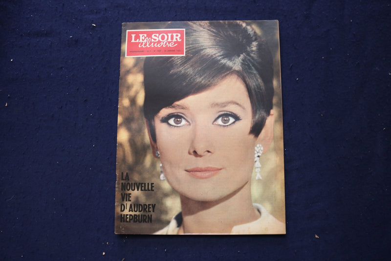 1969 JANUARY 23 LE SOIR MAGAZINE - AUDREY HEPBURN - FRENCH COVER - E 23655