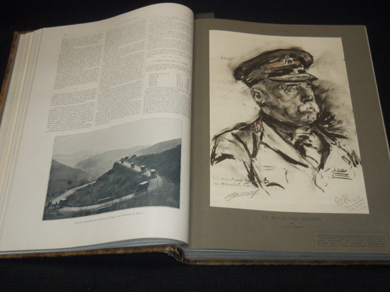 1915 L'ILLUSTRATION FRENCH MAGAZINE BOUND VOLUME SET OF 2 - LUSITANIA - LA GUERR