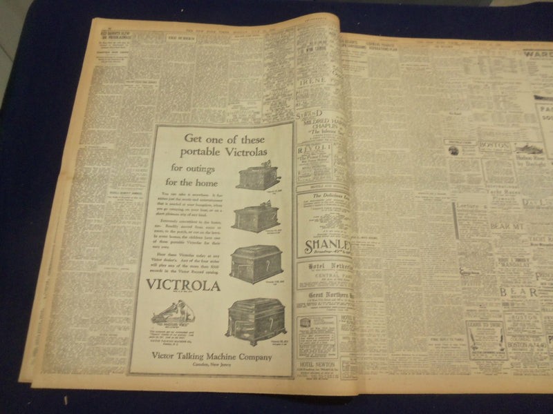 1920 JULY 12 NEW YORK TIMES - BABE RUTH HITS NUMBER 27 - NT 9328