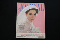 1956 JUNE LADIES' HOME JOURNAL MAGAZINE - A BRIDE IN VEIL COVER - E 10332