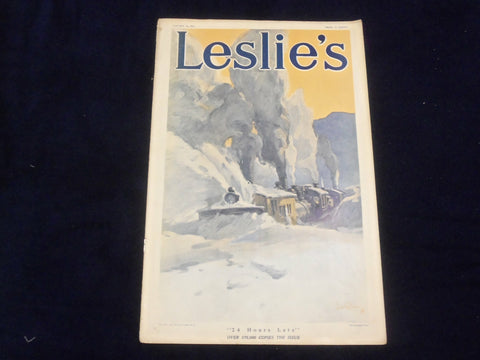 1913 JANUARY 16 LESLIE'S WEEKLY MAGAZINE - 24 HOURS LATE - ST 6075