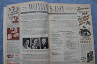 1946 JANUARY WOMAN'S DAY MAGAZINE - GREAT COVER, ARTICLES & ADS - ST 1000O